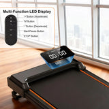 Tapis de marche plat 2.5HP 6 km/h silencieux antidérapant amorti maison bureau sous-bureau fitness