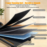 Tapis de marche plat 2.5HP 6 km/h silencieux antidérapant amorti maison bureau sous-bureau fitness