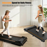 Tapis de marche plat 2.5HP 6 km/h silencieux antidérapant amorti maison bureau sous-bureau fitness