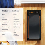 Tapis de Course Pliable, Inclinaison & Barres de Support Silencieux & Amorti