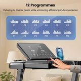 Tapis de course pliable professionnel portable pour maison et bureau, silencieux, écran LCD