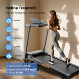 Tapis de course pliable professionnel portable pour maison et bureau, silencieux, écran LCD