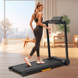 Tapis de course vitesse réglable 1-12 km/h, tapis électrique pour marche, jogging et course à domicile