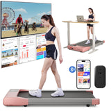 Tapis de marche plat 2.5HP 1-6 km/h antidérapant amorti portable pour maison et bureau