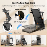 Tapis de course pliable inclinaison 15°, 13,5 km/h,  43×17", 136 kg Silencieux maison & bureau