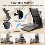 Tapis de course pliable professionnel portable pour maison et bureau, silencieux, écran LCD