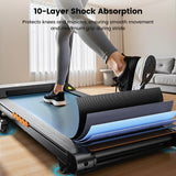 Tapis de course pliable professionnel portable pour maison et bureau, silencieux, écran LCD