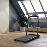 Tapis de Course Pliable, Inclinaison & Barres de Support Silencieux & Amorti