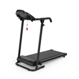 Tapis de course pour bureau à domicile, tapis 2-en-1 pliable pour marche et course, 12 + 3 programmes, capacité 120 kg, couleur noire.