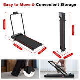 Tapis de course pliable pour maison avec inclinaison – tapis de marche large, bureau